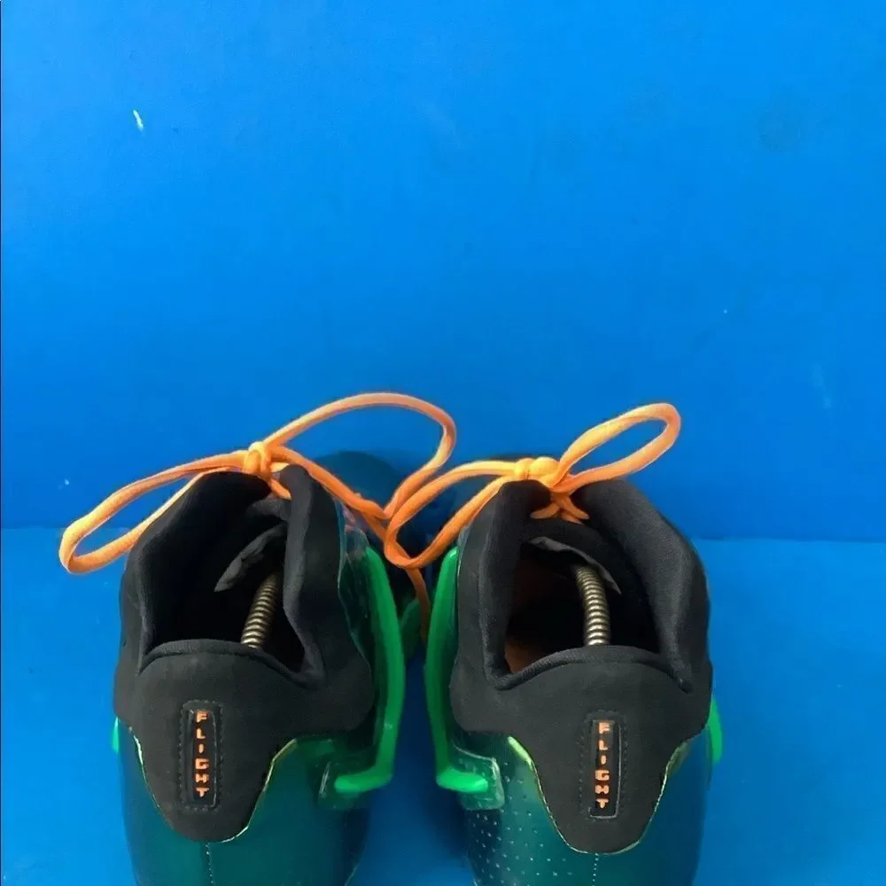 Nike Mens Basketball Shoes Zoom Hyperflight Green 599503-300 2013 Mid Top 10.5
